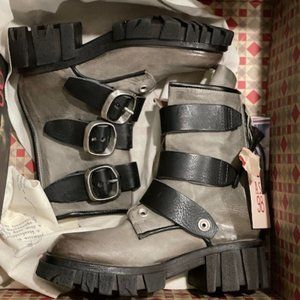 A.S. 98 Grey Combat boot (Hutton)